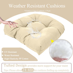 MTMR cushion in outdoor dining scene adding comfort and style