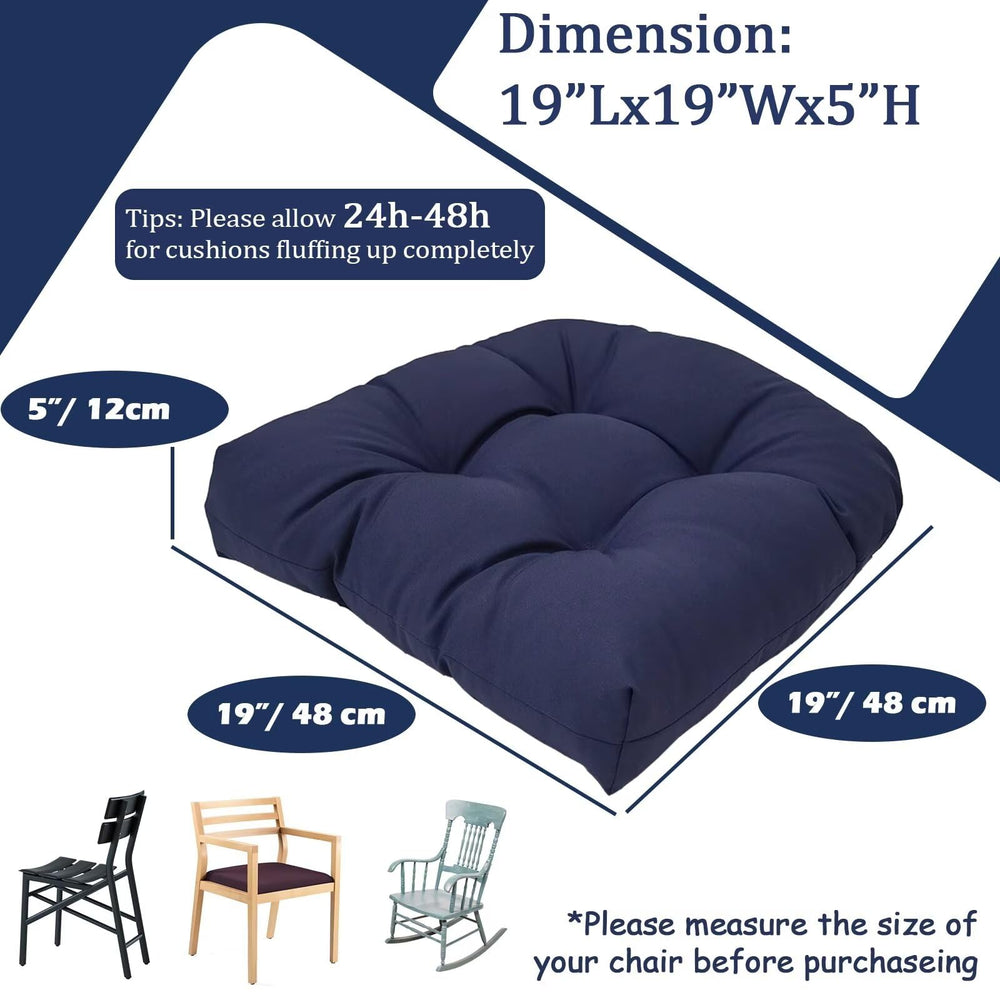 MTMR cushion next to ruler to demonstrate accurate 19x19 inch sizing