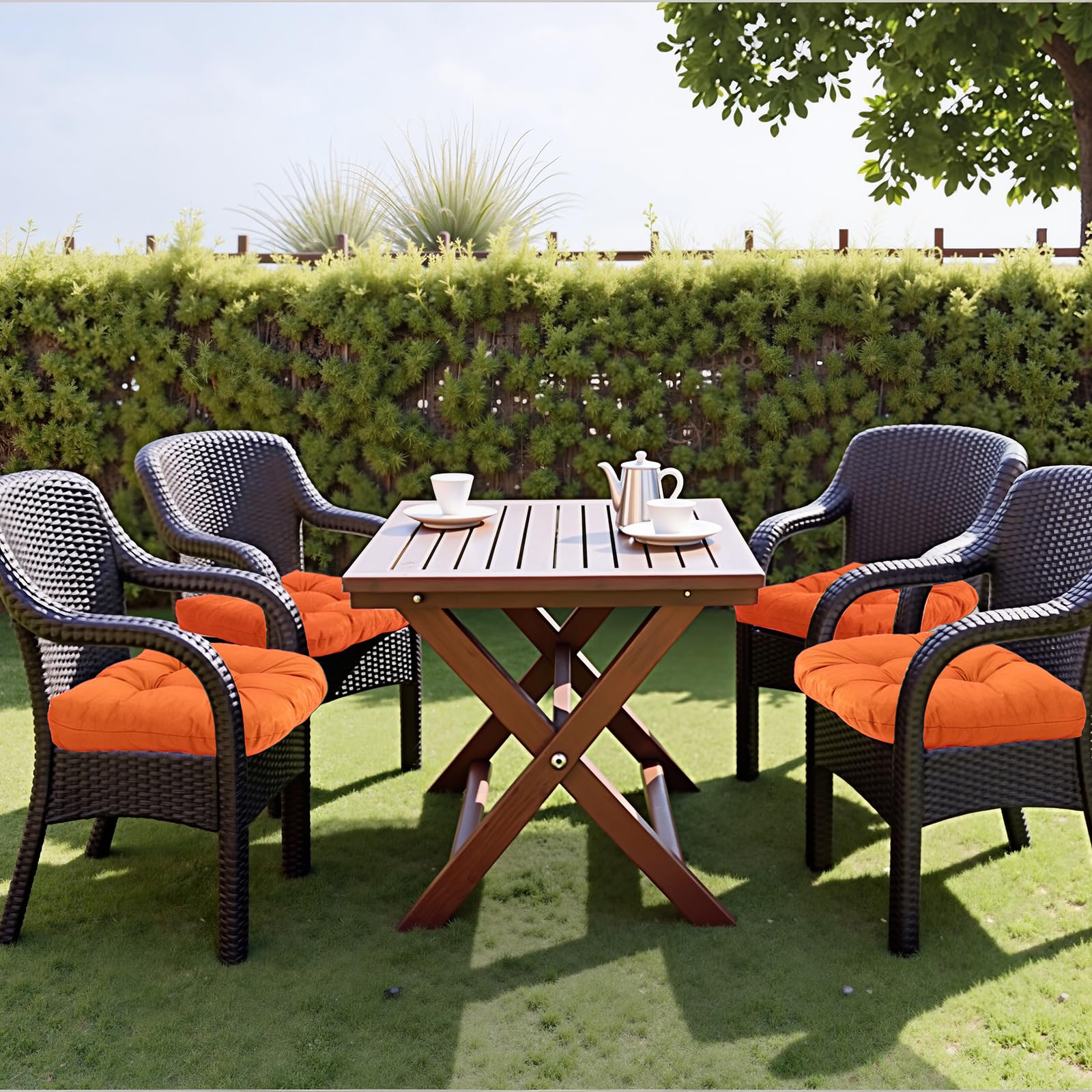 MTMR side profile showing 5" cushion thickness and sturdy fill for comfortable seating