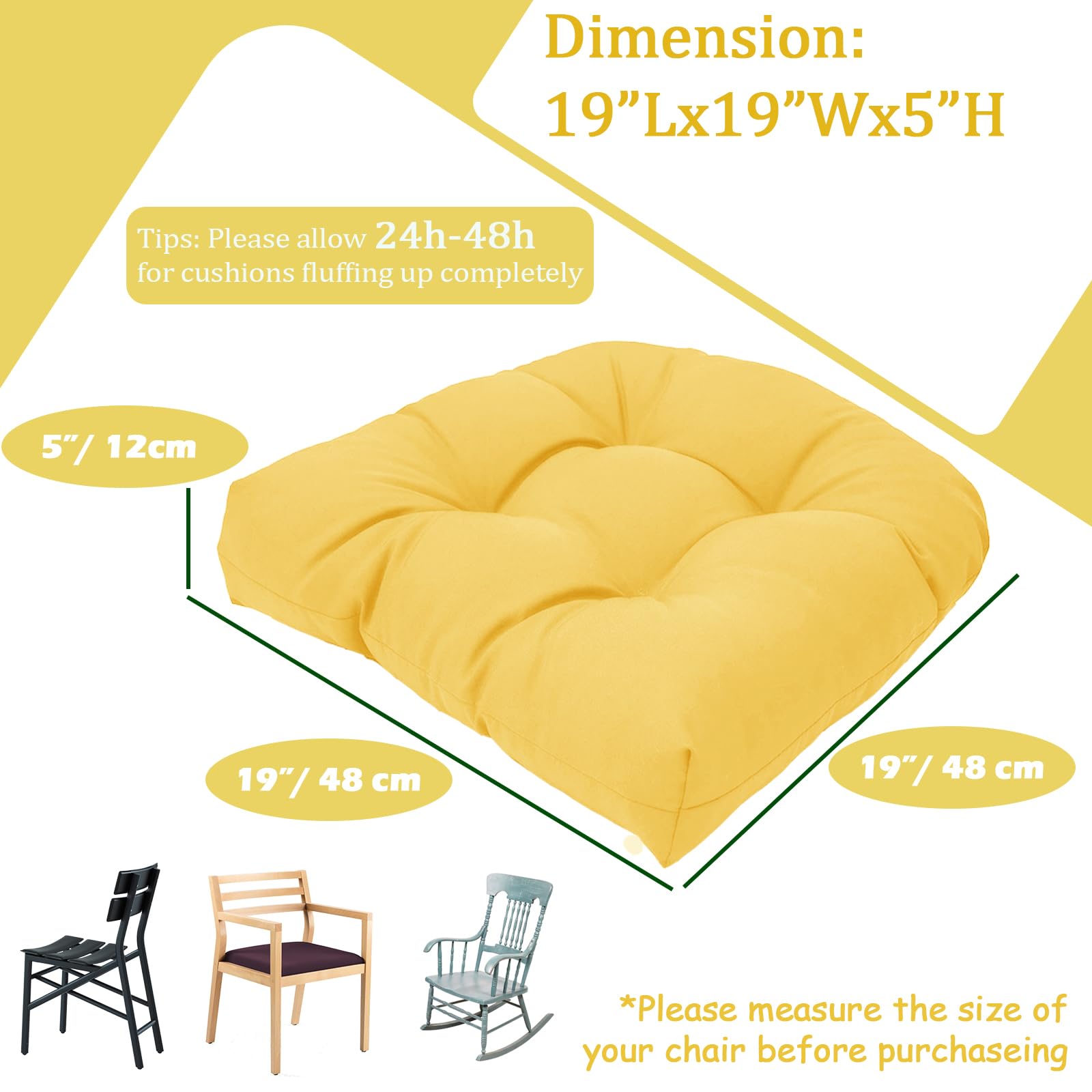 MTMR cushion size comparison with ruler shows accurate fit