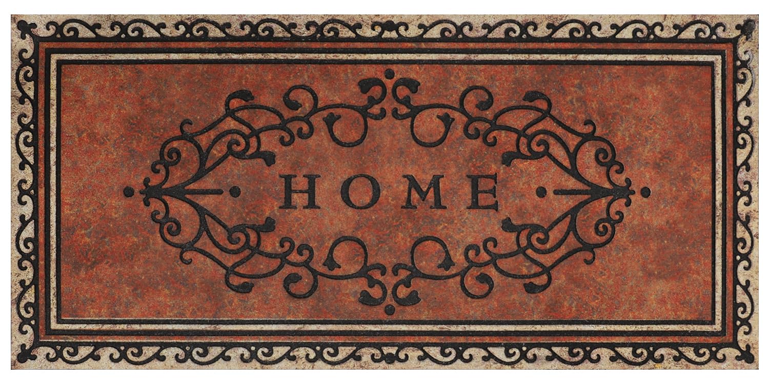 MTOUOCK front-facing welcome mat showing full size and welcome message benefit protection