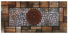MTOUOCK front view sunflower welcome mat showing full design and curb appeal