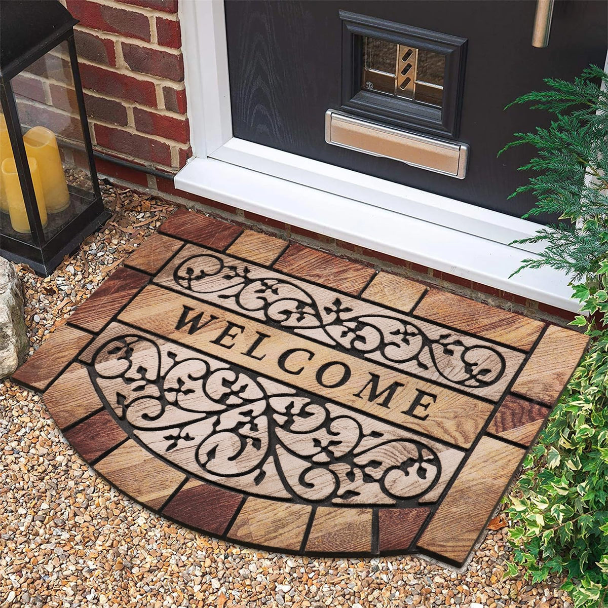 MTOUOCK front view showing stone scroll design and durable coverage