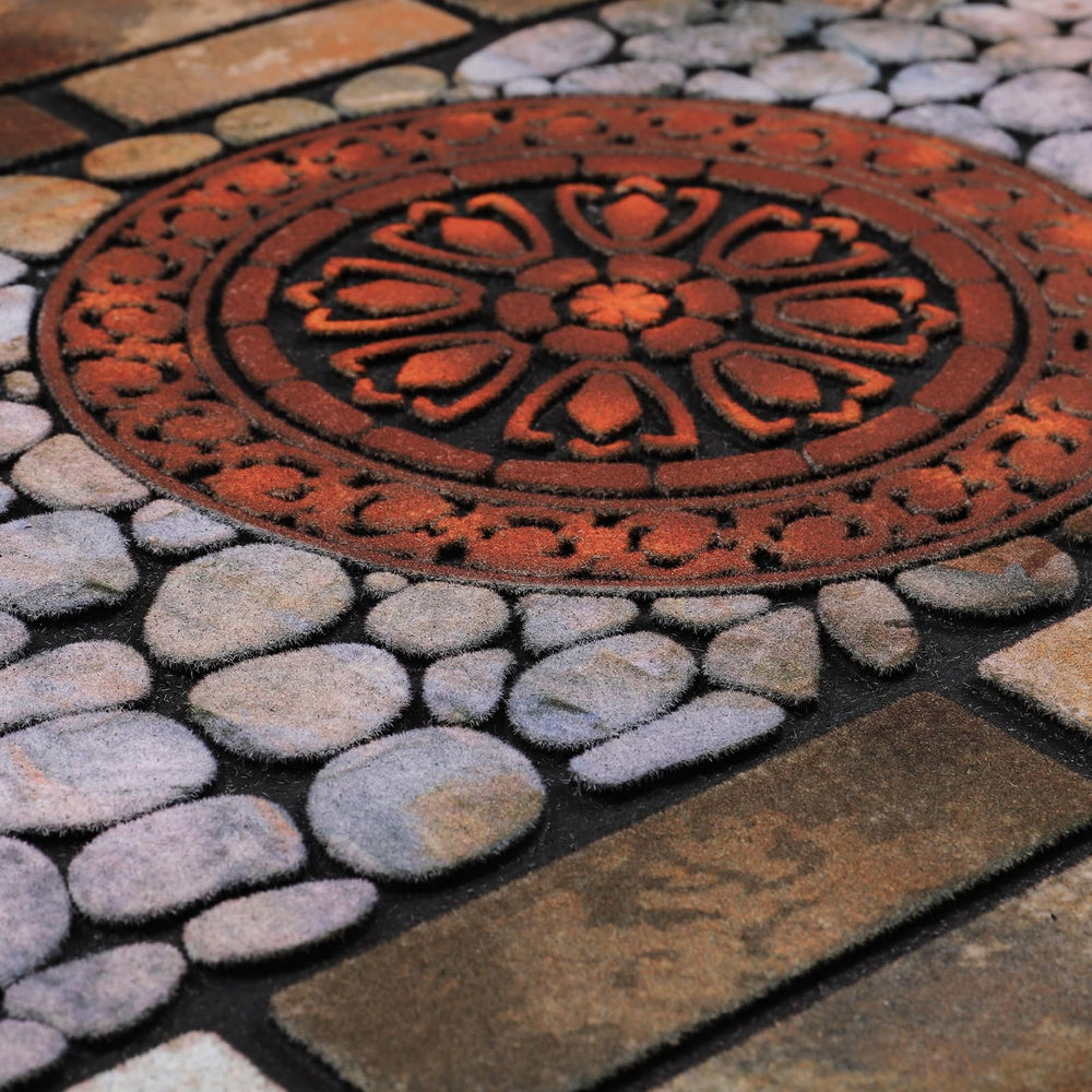 MTOUOCK mat outside garage and patio highlighting durable everyday use