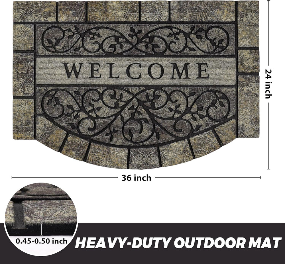 MTOUOCK rubber backing detail providing non-slip stability and safety