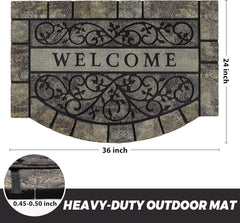MTOUOCK rubber backing detail providing non-slip stability and safety