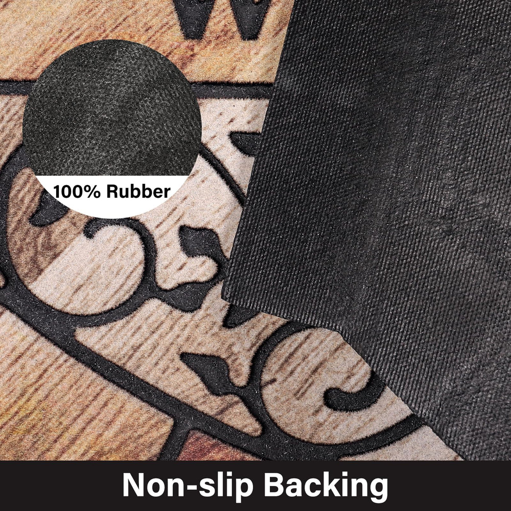 MTOUOCK rubber backing grip detail preventing slips on thresholds
