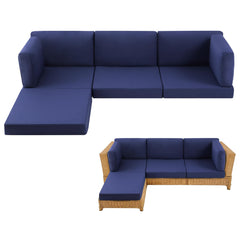 MuaMelop navy blue front packaging showing full 9-piece set and storage benefits