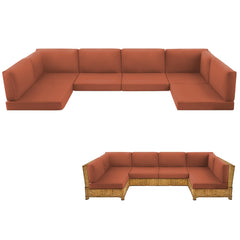 MuaMelop front view of full 14-piece set showing coordinated spice color and complete coverage
