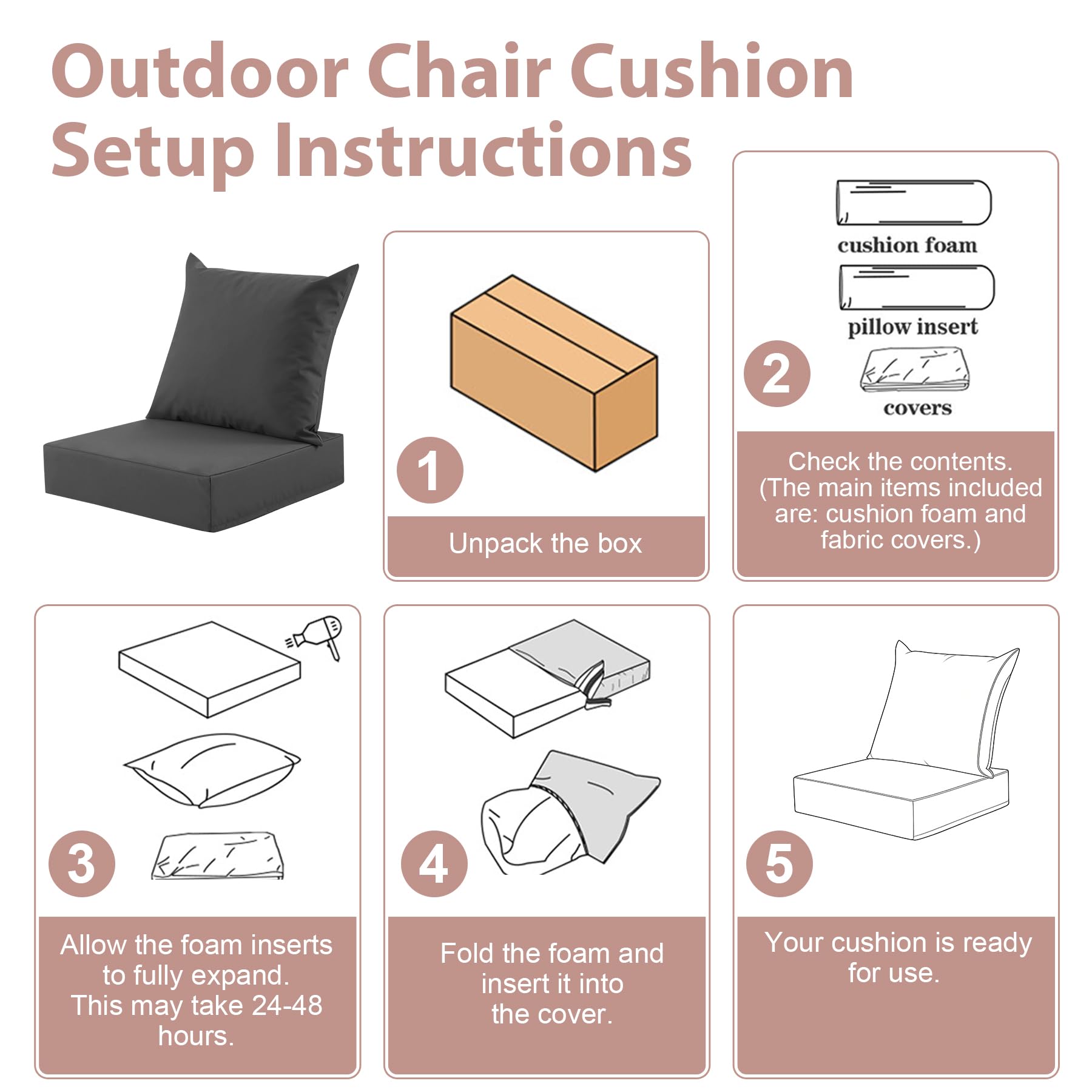 MuaMelop cushion on a chair for size comparison and visual fit guidance