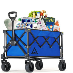 Muarch front panel view showing sturdy frame and roomy cargo for easy transport