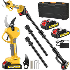 MuatCtarom front view of cordless pruning shears showing compact design and easy handling benefit