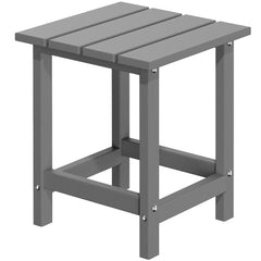 MUCHENGHY front view showing compact gray end table and sturdy design benefit