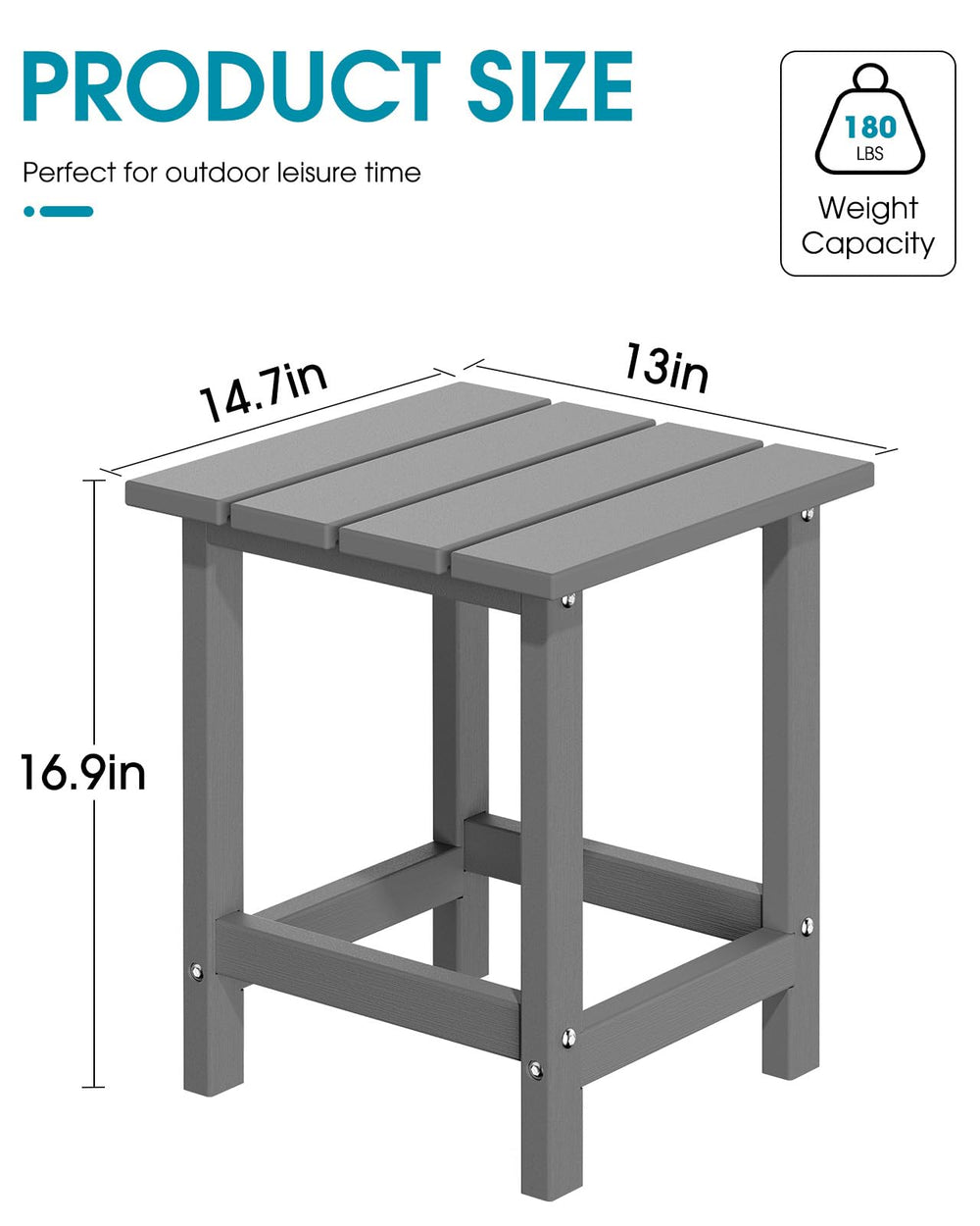 MUCHENGHY side profile highlighting stable base and weather resistance benefit