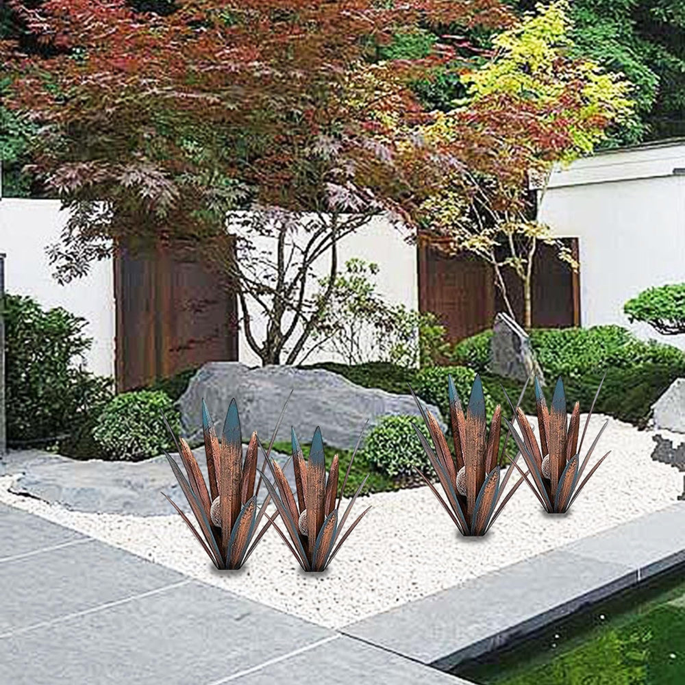 Muciwa agave illuminated by LED lighting for ambient evening appeal