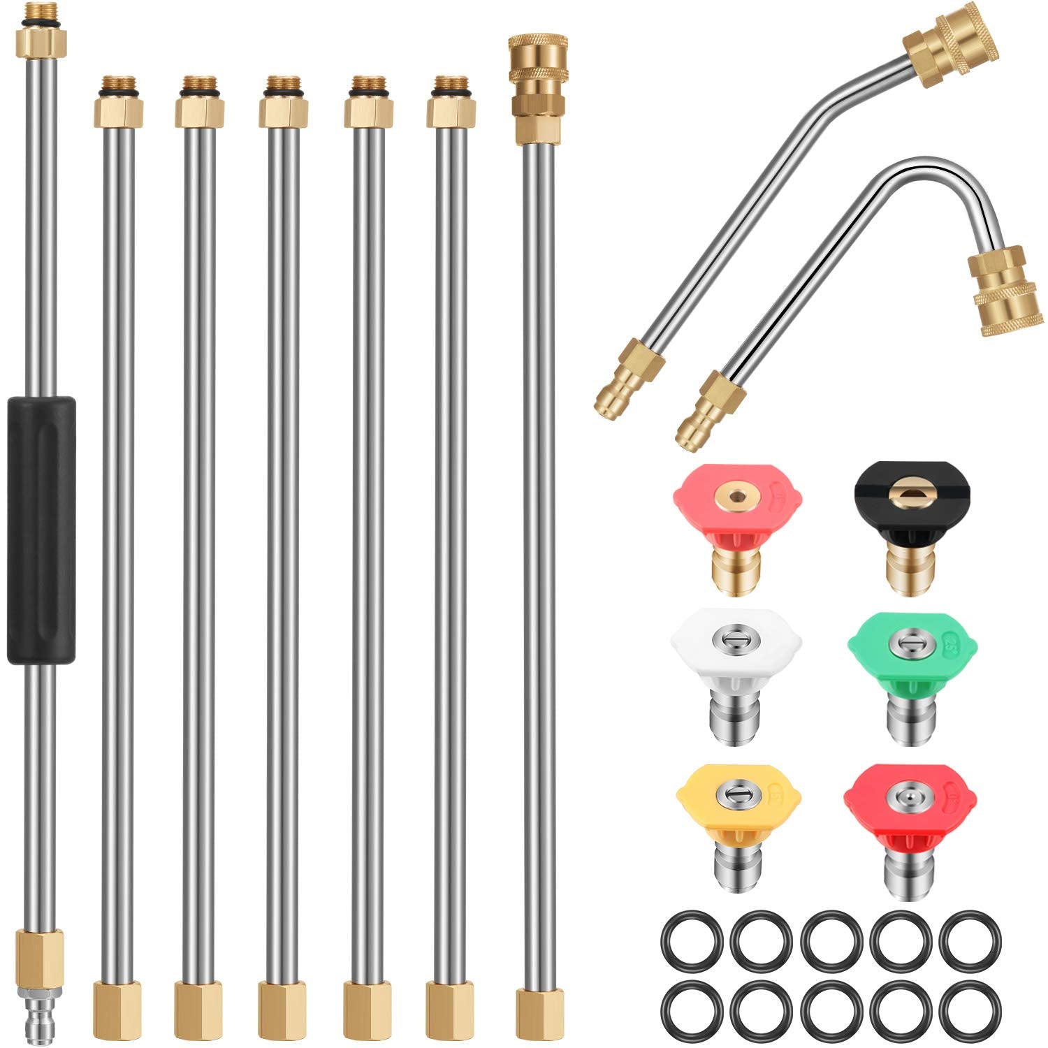 Mudder front packaging showing full 25-piece wand kit for reliable reach