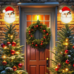Mudder Santa being stretched over fixture showing easy elastic fit