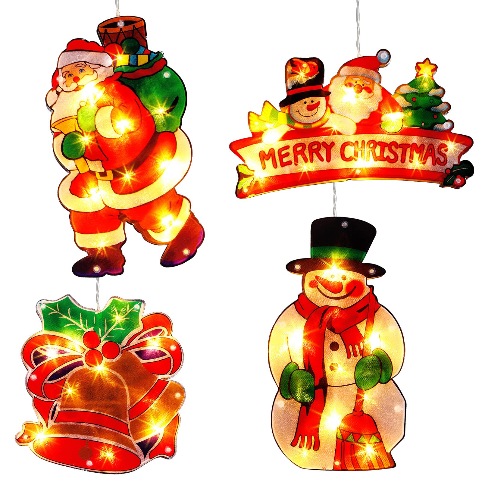 Mudder snowman detail highlights copper wire lighting and durable PVC construction