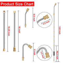 Mudder close-up of stainless steel wand sections highlighting durable build
