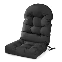 mudilun front view of full cushion set on chair showing comfort