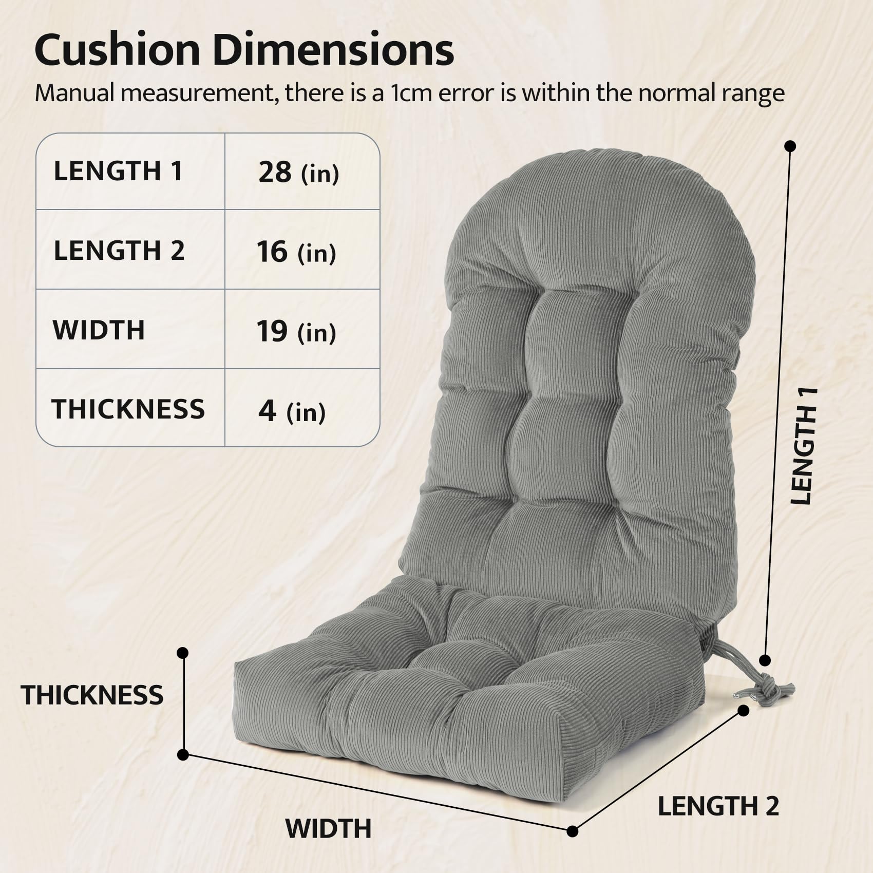 mudilun cushion on a rocking chair in living room for cozy seating