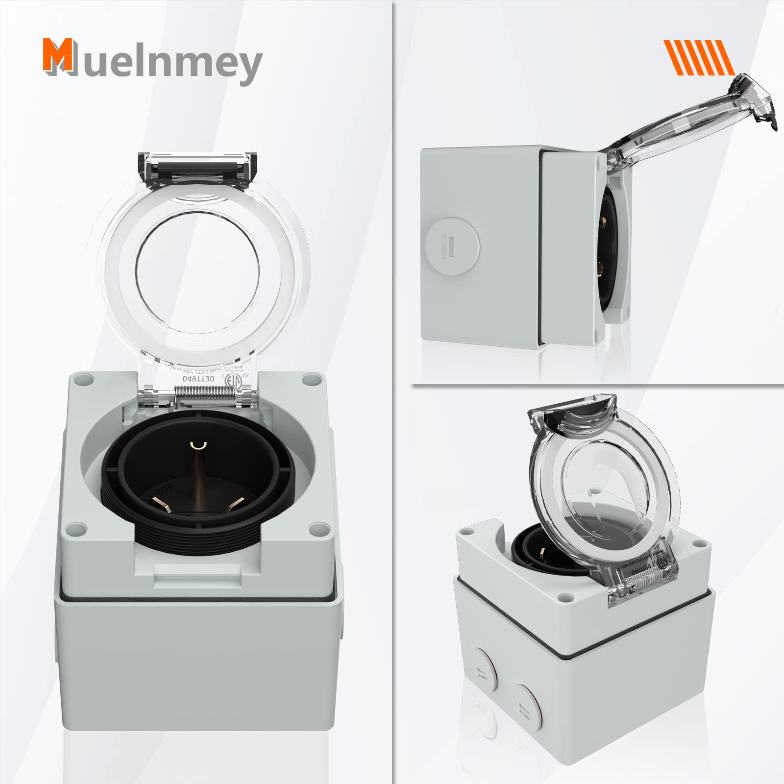 Muelnmey closeup of TT-30P receptacle showing durable contacts for reliable conductivity