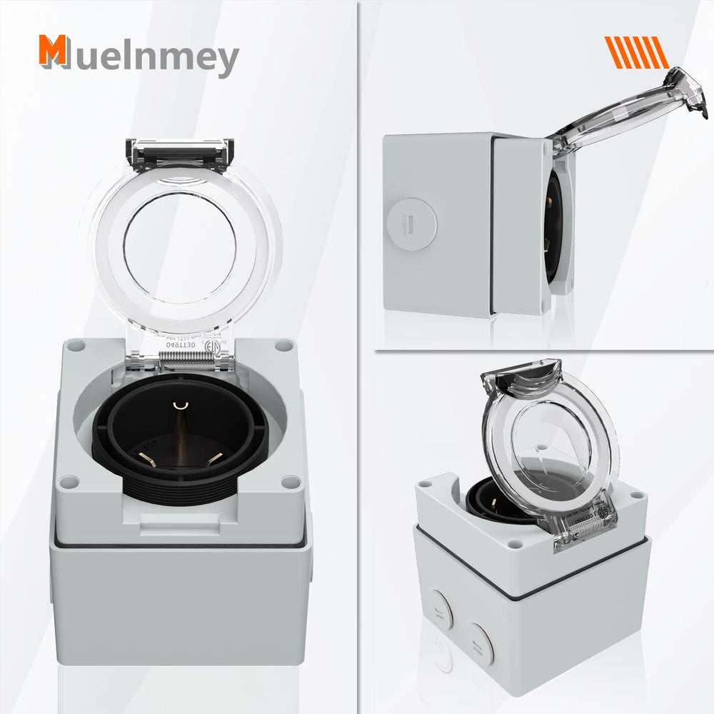 Muelnmey closeup of TT-30P receptacle showing durable contacts for reliable conductivity