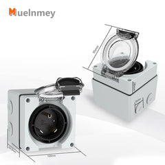 Muelnmey side profile with mounting holes demonstrating easy wall installation