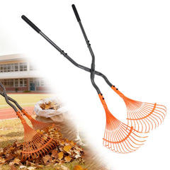 MUIEGUDO front view showing full rake for easy yard cleanup benefit