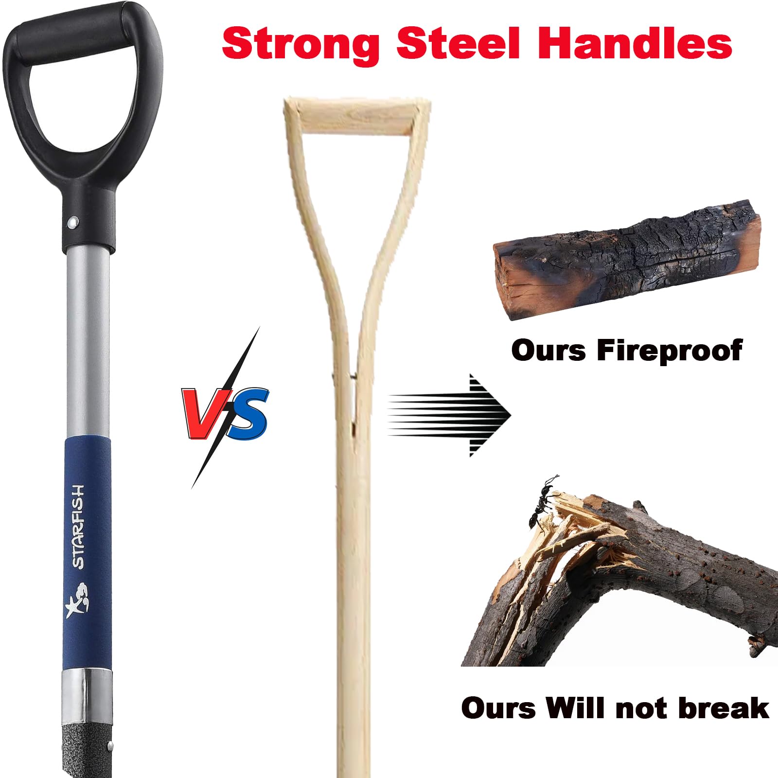 Mujocooker D-handle grip detail for two-handed control and reduced wrist strain