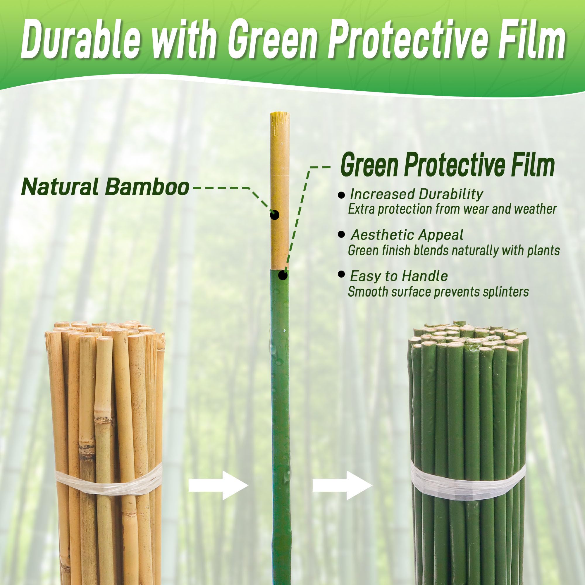 Mulctun close-up of bamboo grain with smooth finish benefit