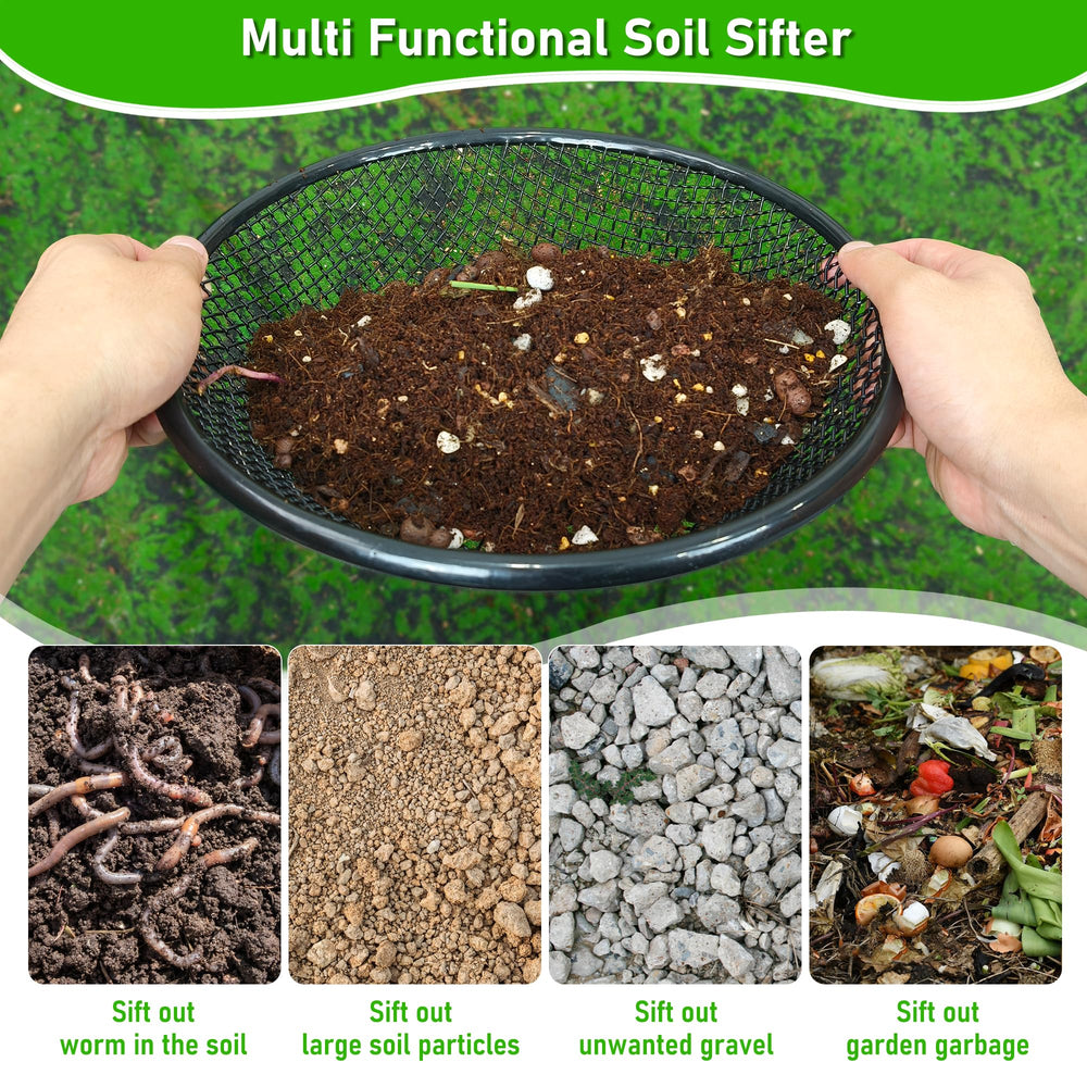 Mulctun in use sifting compost producing uniform texture and removing rocks quickly