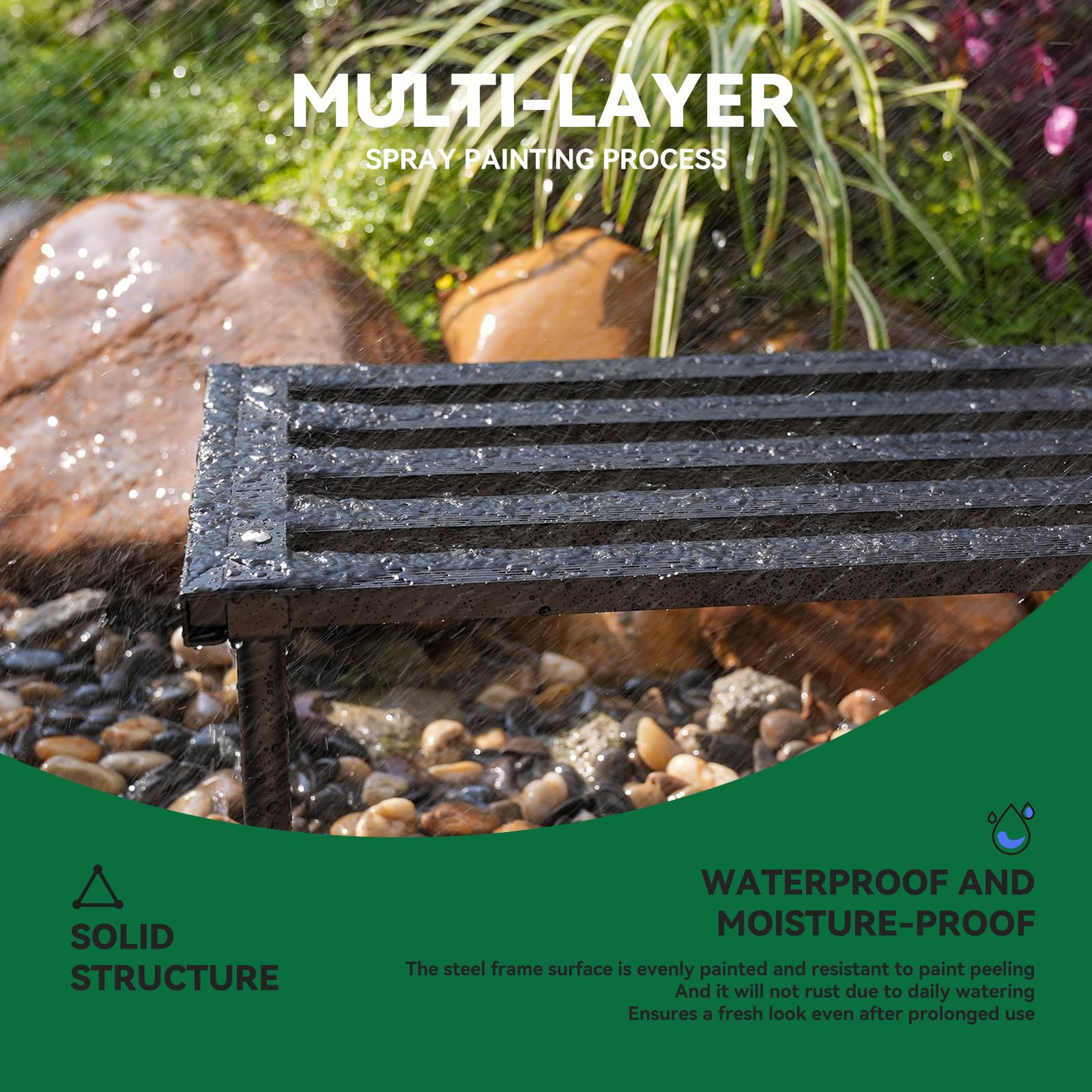 MultirackX rubber footpad protecting floor and improving anti-slip stability