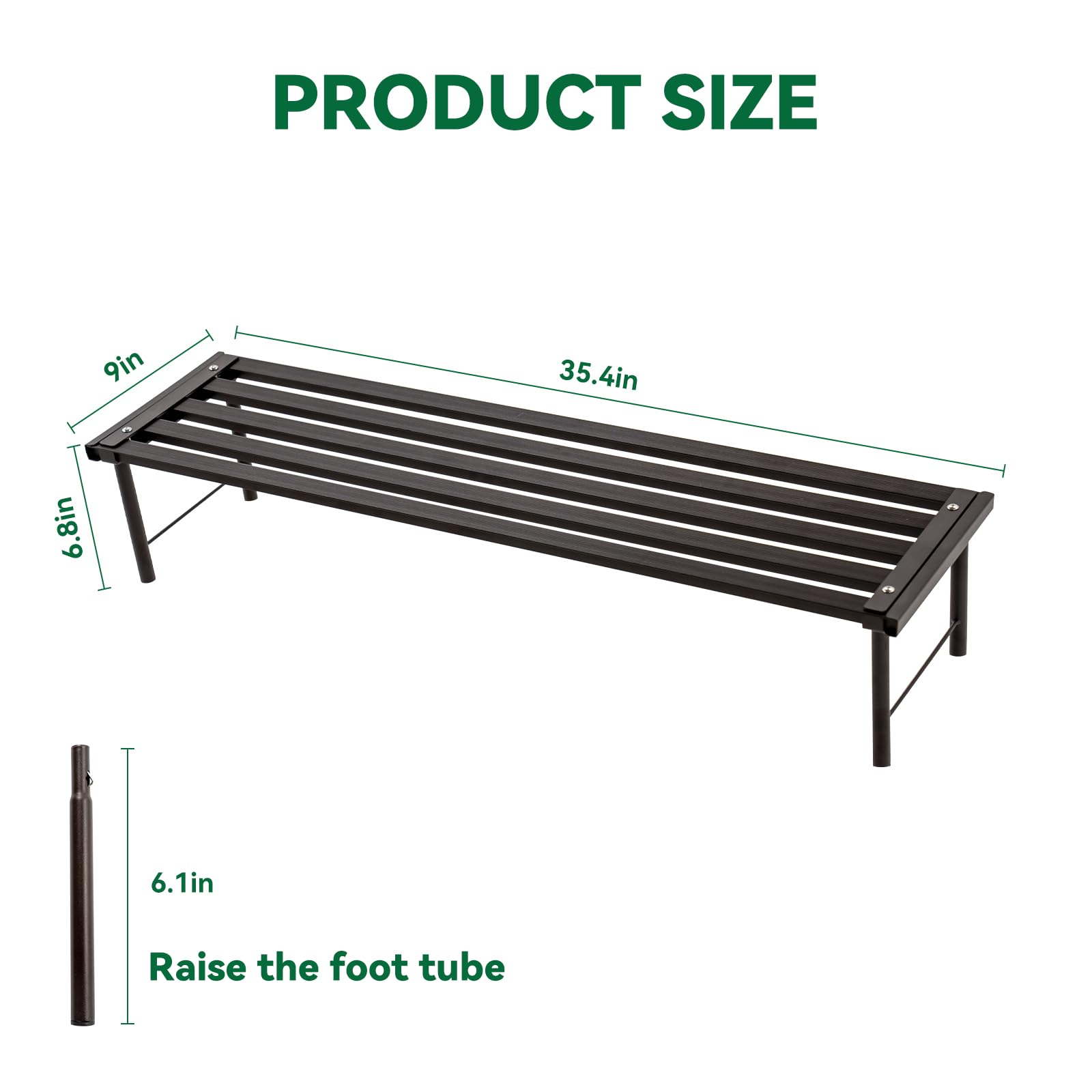 MultirackX shelf loaded with multiple flower pots showing heavy-duty weight support