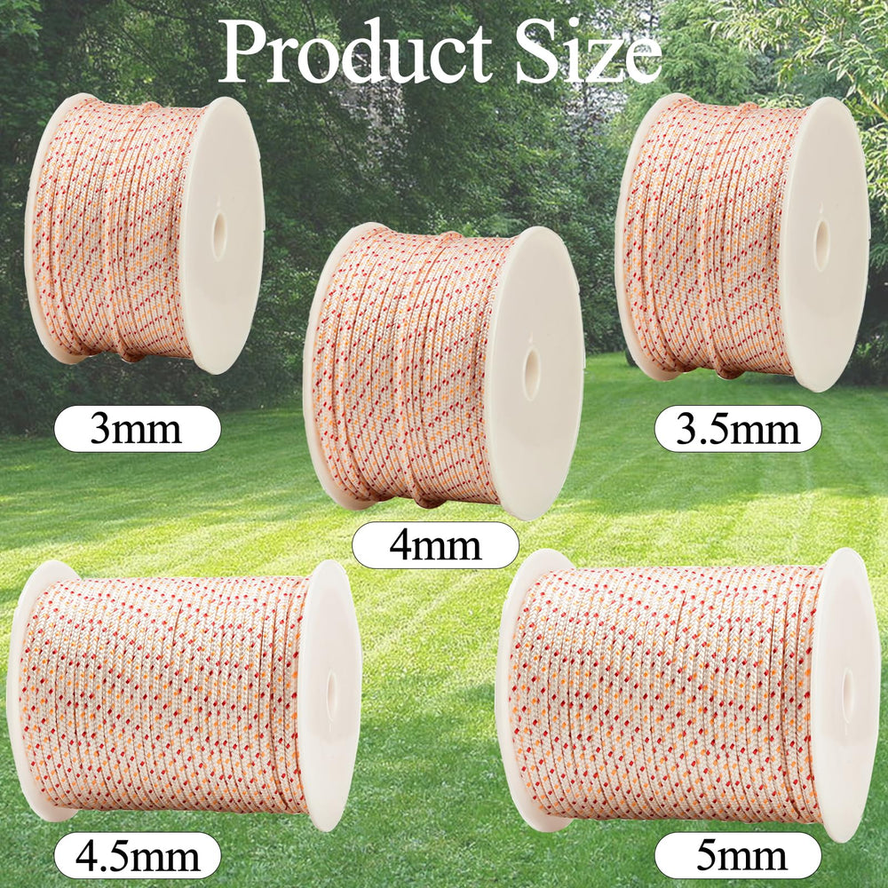 Multisland rope cut ends melted and knotted to prevent fraying and last longer