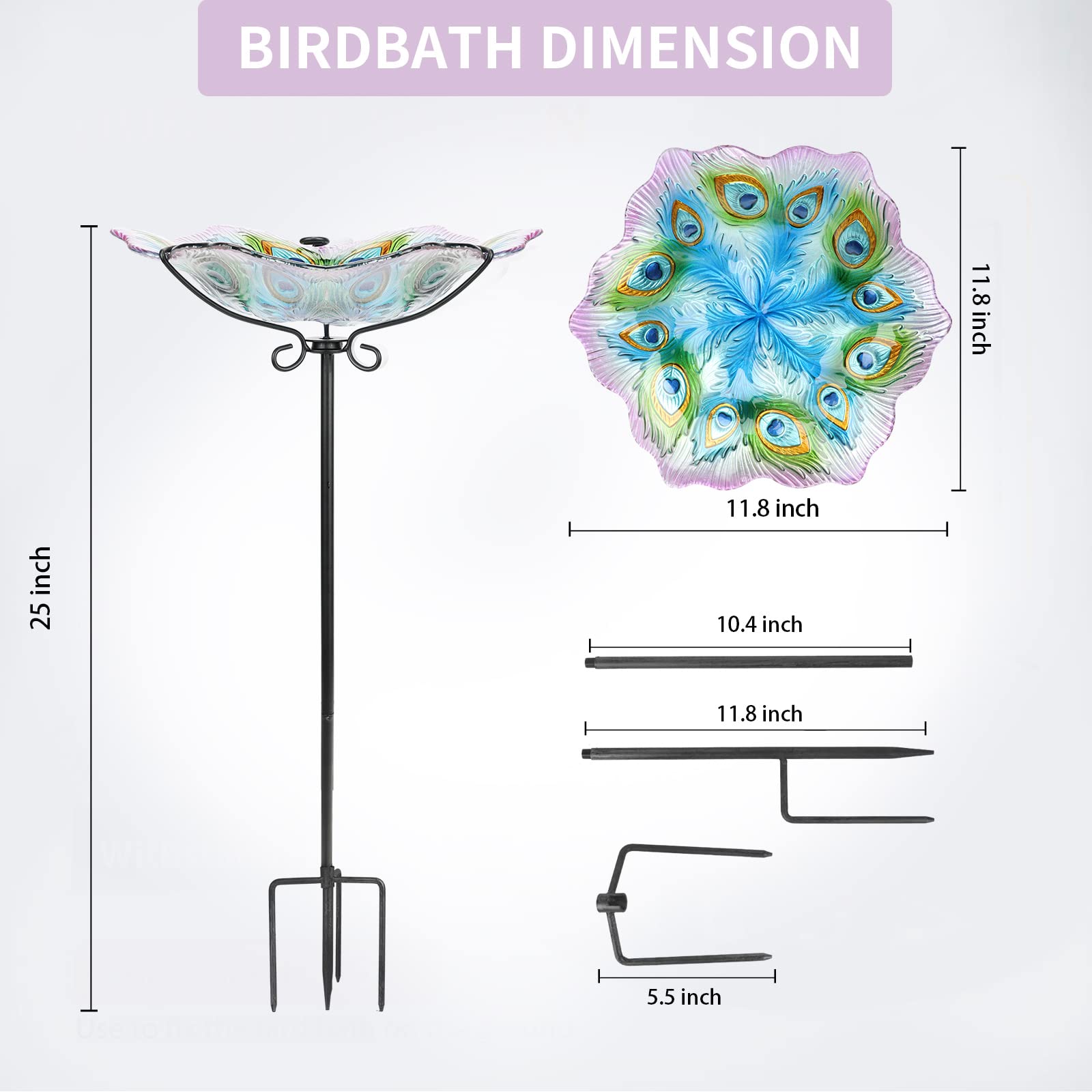 MUMTOP birdbath placed in garden setting attracting birds and enhancing outdoor décor