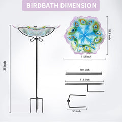 MUMTOP birdbath placed in garden setting attracting birds and enhancing outdoor décor