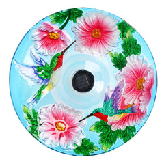 MUMTOP glass bowl seated on foldable metal stand demonstrating quick setup and portability