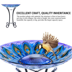 MUMTOP close-up of peacock design on bowl highlighting decorative appeal