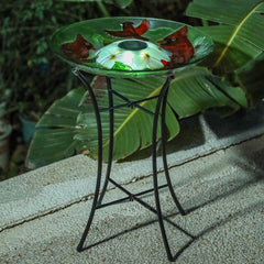 MUMTOP foldable metal stand assembled and stable raising bowl for easy viewing