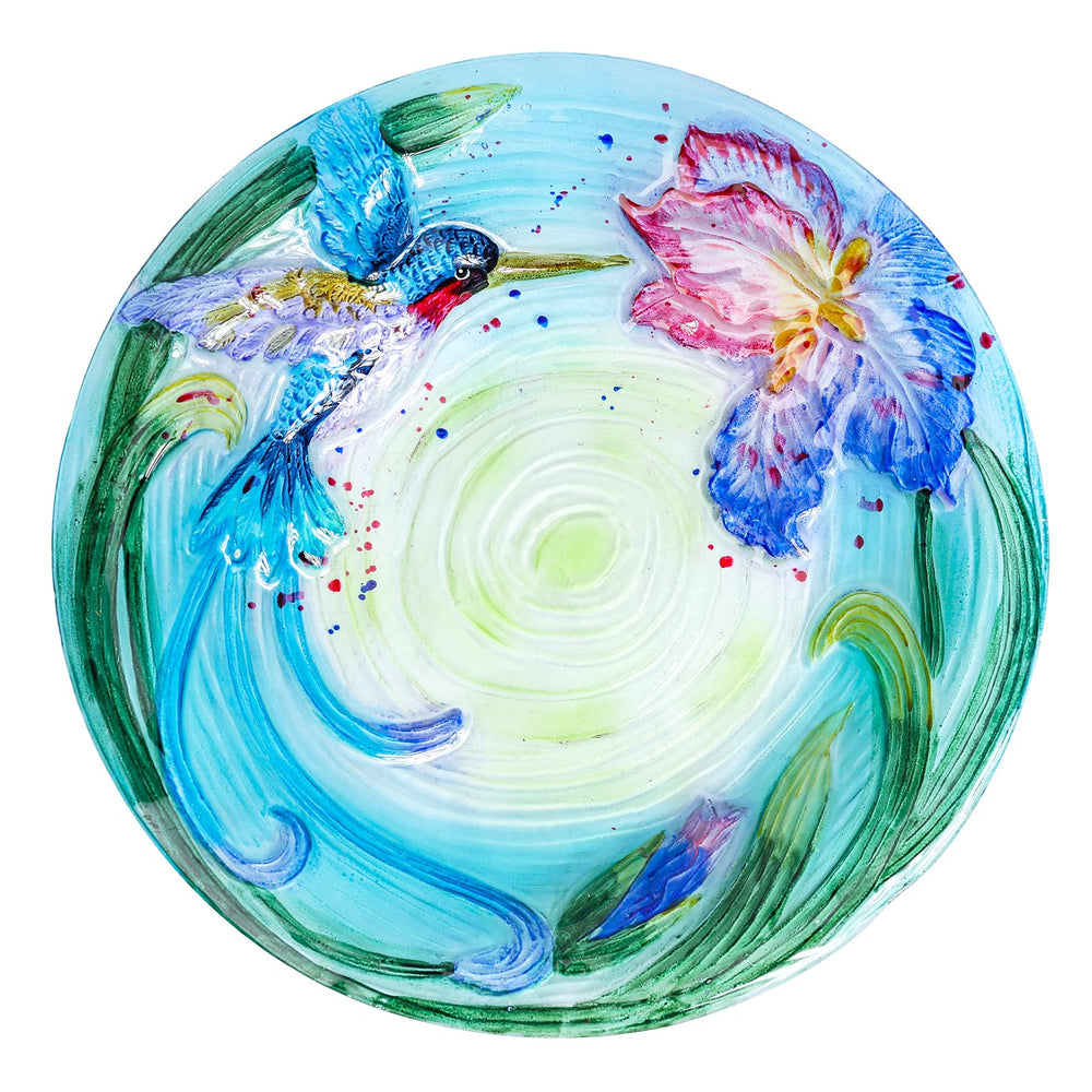 MUMTOP birdbath in garden lifestyle scene enhancing outdoor decor
