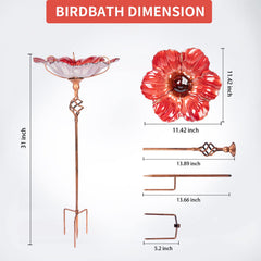MUMTOP birdbath placed in a garden illustrating habitat attraction benefit
