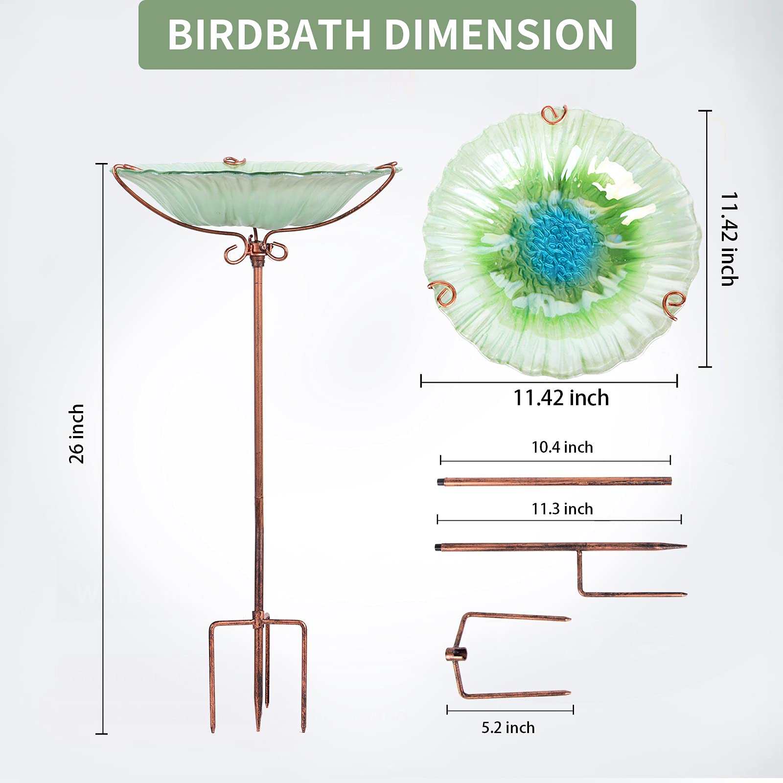 MUMTOP bird bath placed in garden setting creating a welcoming bird habitat