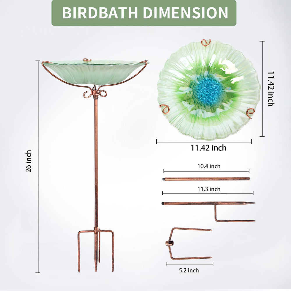MUMTOP bird bath placed in garden setting creating a welcoming bird habitat