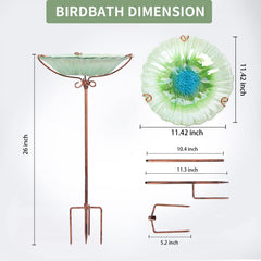 MUMTOP bird bath placed in garden setting creating a welcoming bird habitat