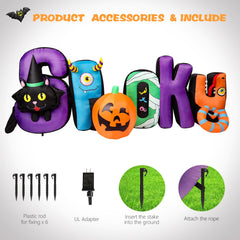 MUMTOP inflatable set in yard guiding guests and creating atmosphere