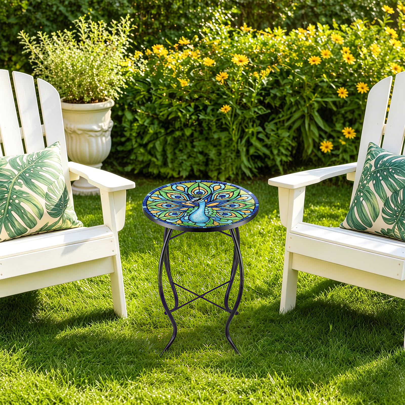 MUMTOP scale comparison next to lounge chair showing compact size