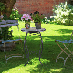 MUMTOP patio side table on balcony with cushions benefit: compact accent that brightens small outdoor spaces