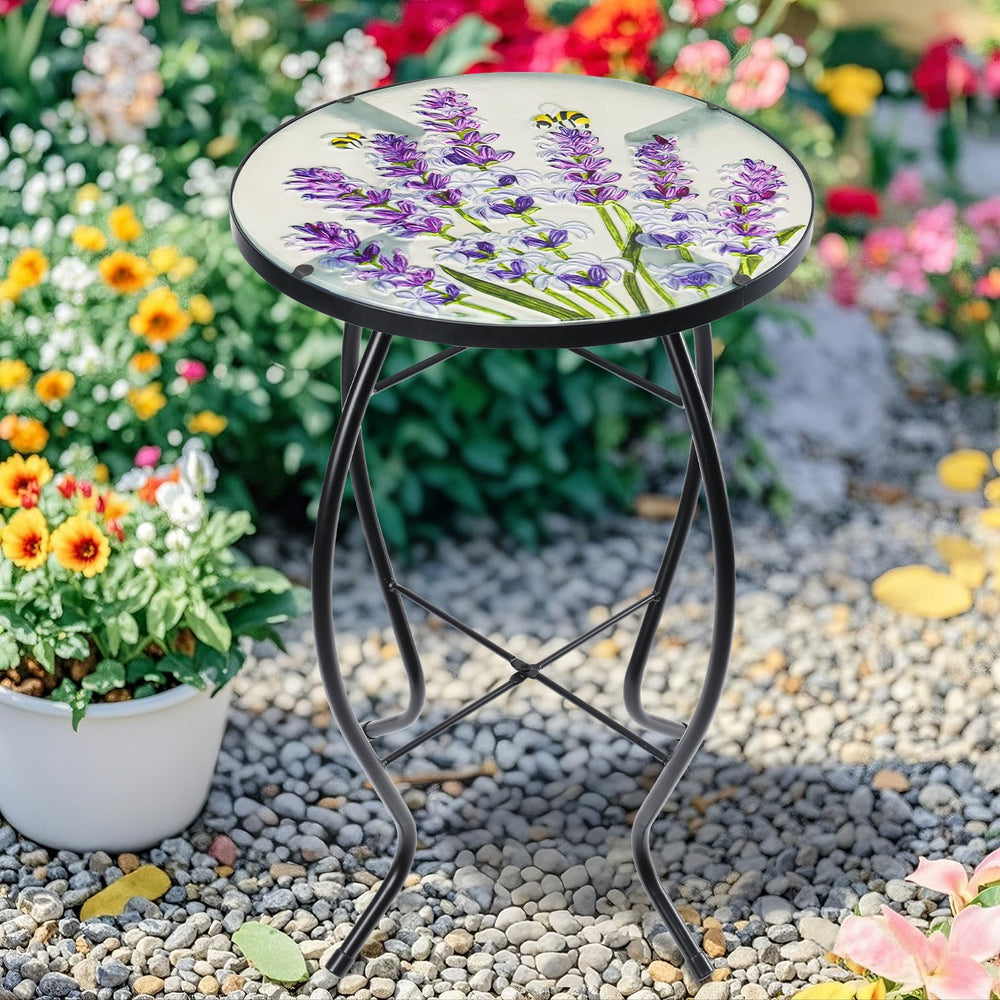 MUMTOP scale photo next to chair showing compact 14-inch footprint