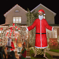 Mumucove skeleton in yard lifestyle shot boosting curbside holiday appeal